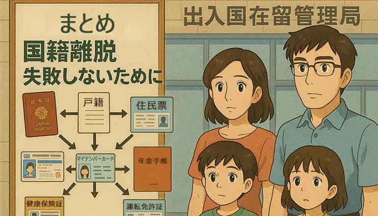 まとめ｜国籍離脱・国籍喪失で失敗しないために